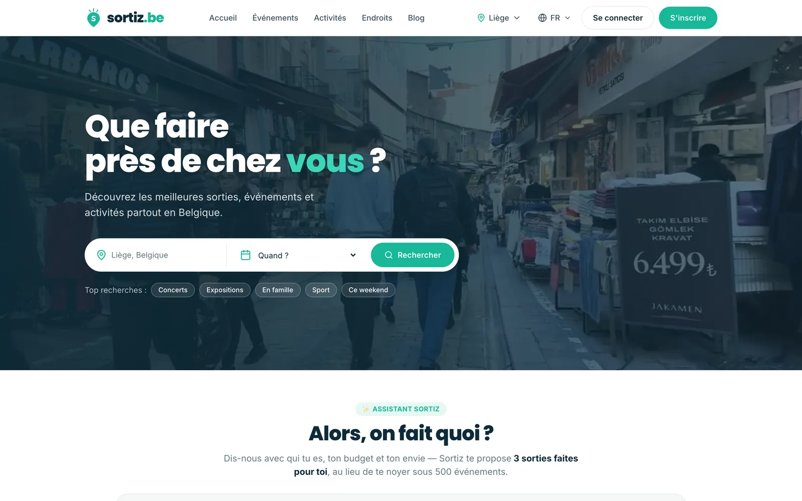Capture du site Sortiz