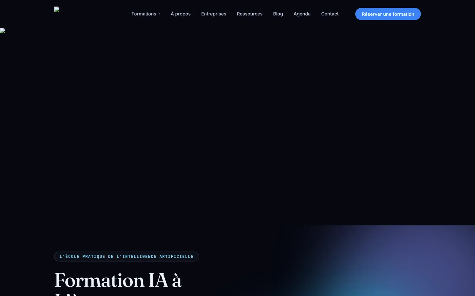 Capture du site Tandem IA